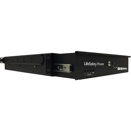 LifeSafety Power RGM150-D8PZ GEMINI RGM150 SERIES 4-Door 150W Integrated Mercury Rackmount Standard Networked, Single or Dual Voltage UL/CUL/CE, Post Mounting