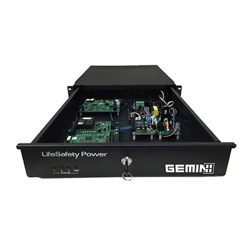 LifeSafety Power RGM75B-C8PZ/T4-A ProWire Mercury 4DR Rack Mount Power Supply, Dual Voltage, Standard System Type