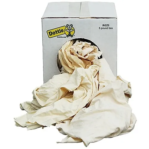 Dottie RGZ5 5 LB New Box Knit Rags, White