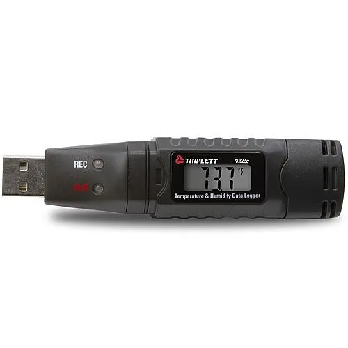 Triplett RHDL50 Datalogger of Temperature and Humidity with LCD, USB