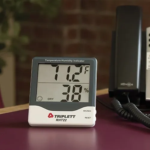 Triplett RHT22 LCD Screen Temperature Humidity Indicator: Displays Humidity (10 to 99%RH) and Temperature (32 to 122�/0 to 50�C)