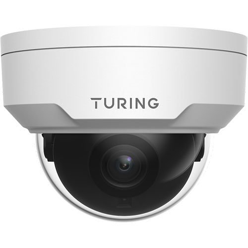Turing Video TP-MFD5A4 SMART Series TwilightVision 5MP IR Dome IP Camera, 4mm Fixed Lens, White