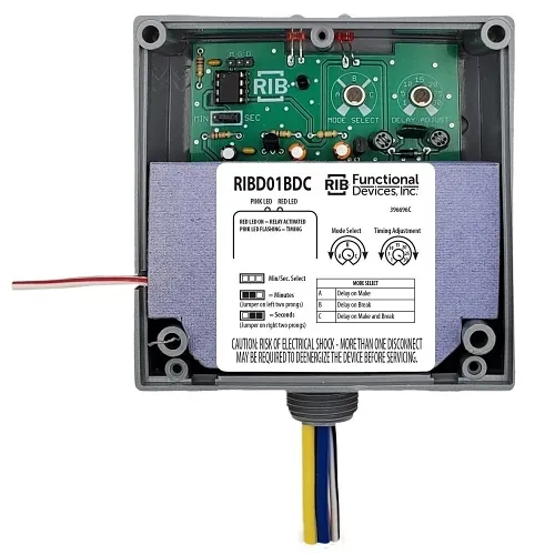 Functional Devices RIBD01BDC Enclosed Relay, SPDT, 20A, 120VAC