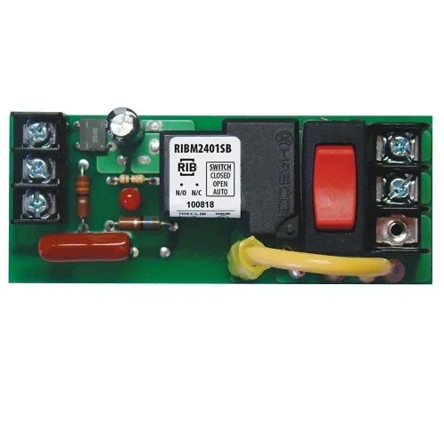 Functional Devices RIBM2401SB Panel Relay 4" 20A SPST 24VAC / DC or 120VAC with Override