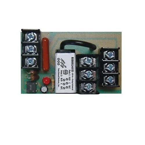 Functional Devices RIBMN2401D 2.75" Panel Relay, 10A, DPDT, 24VAC/DC or 120VAC