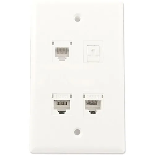 Primex 125-0959-WT Three Line Voice, RJ12 Keystone Jack