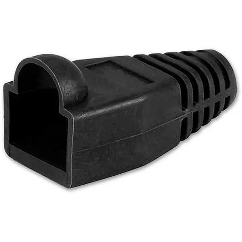 Comprehensive RJ45B-BLK8 RJ45 Colored Boot, Black, Fits Cat5/Cat6 Connectors