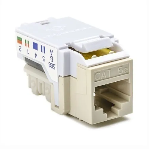 HellermannTyton RJ45FC5E-FW CAT5(e) RJ45 Jack, Office White