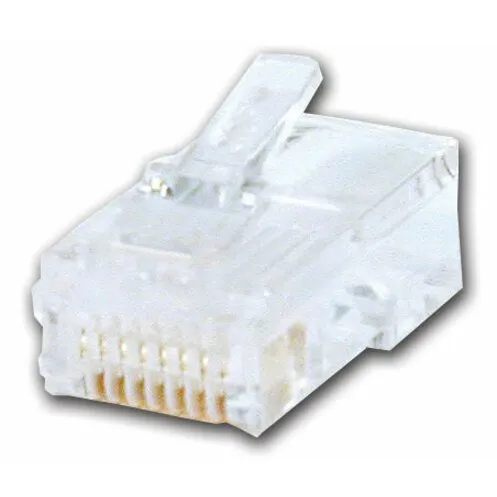 Comprehensive RJ45P-6 RJ45 Cat Male Connector 50U, Gold Plated