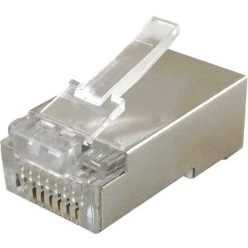 Comprehensive RJ45P-S RJ45 50U Shielded Plug, 8-Position, 8-Conductor Computer Connector, Gold Plated