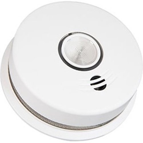 Kidde P4010LACS-W 120V AC/DC Wireless Interconnected Smoke Alarm with Egress Light, Voice Notifications