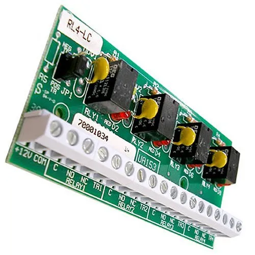 DSC RL4-LC Quad Form "C" 4-Relay Board Module, Low Current