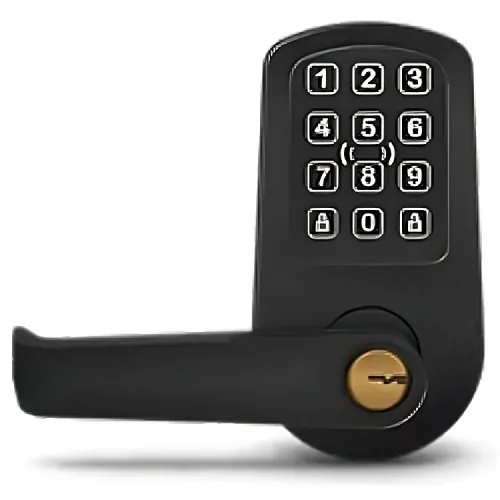 ProdataKey RLC2PKB PDK Red Wireless Cylindrical Lock, Flat Black