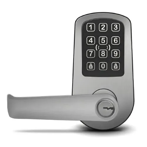 ProdataKey RLC2PKS Red Wireless Cylindrical Lock, Satin Chrome