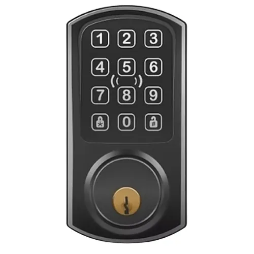 ProdataKey RLDBPKB Red Wireless Deadbolt Lock with Keypad, Bluetooth and Prox, Black