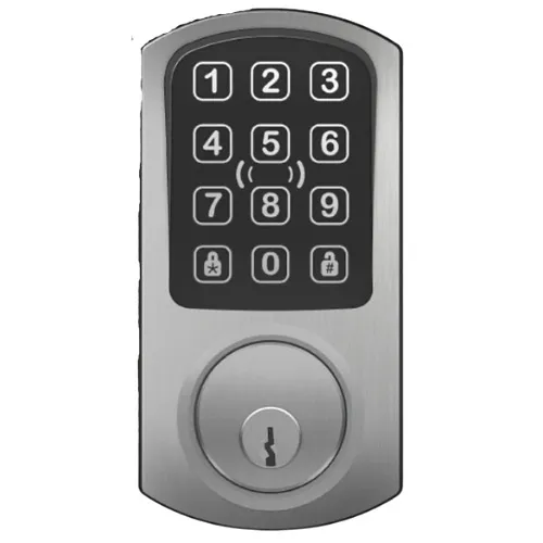 ProdataKey RLDBPKS PDK Red Wireless Deadbolt Lock, Satin Chrome