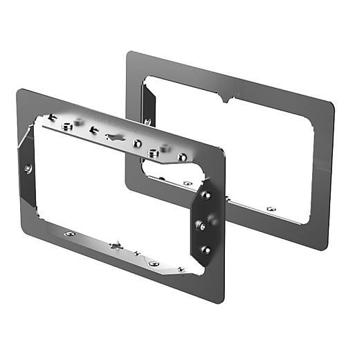 Specified Technologies EZP233W EZ Path Series Two-Gang Wall Plates with Labels