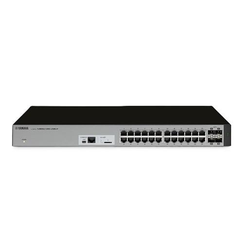 Yamaha SWR2310-28GT 24-Port L2 RJ45 Intelligent Network Switch with 10G Uplink and 4 SFP+ Ports, Built-In RADIUS