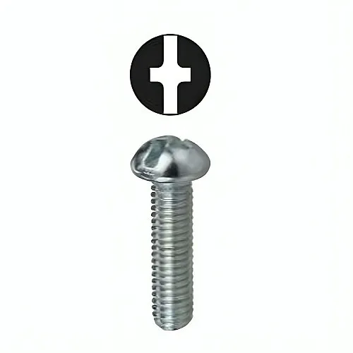 Dottie RMC14112 Screw, 1/4"-20 1-1/2" Phillips/Slotted Round Head Machine Screw, 50-Piece
