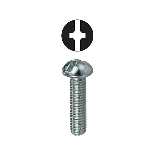 Dottie RMC142 1/4 in.-20 2 in. Phillips/Slotted Round Head Machine Screw