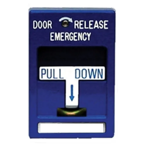 RSG RMS-1T-BLUE SPST Pull Station, Wording Needed, Blue