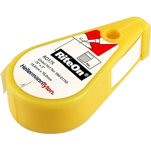 HellermannTyton RO175 Rite-On Self-Laminating Label Dispenser, .75" .75" 3.0", VL, 90 per roll, White
