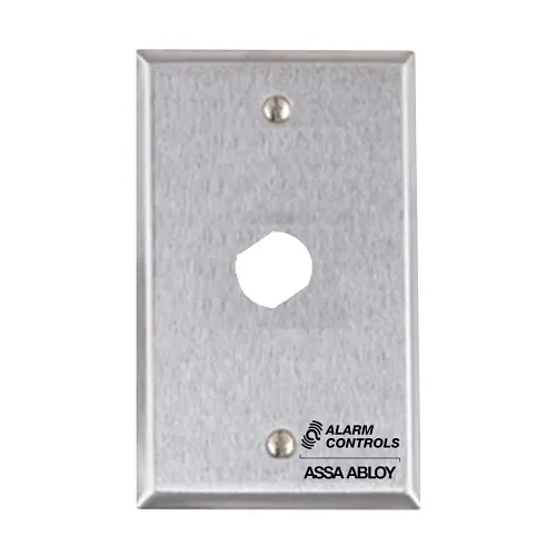 Alarm Controls RP-20302 Single Gang Remote Plate with Integrated Push Button, Single "D" Hole
