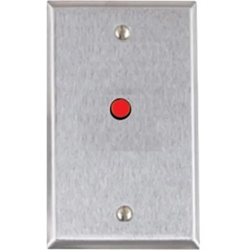Alarm Controls RP-28WH RMT Plate, Single Gang, 6-12V, White, Red