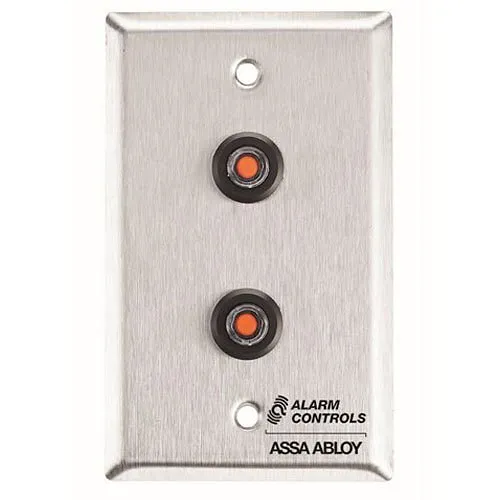 Alarm Controls RP-45 Remote Wall plate with DPDT Switches, Single Gang