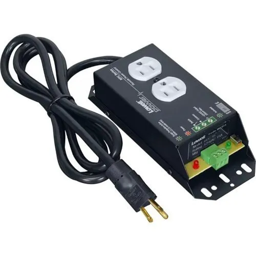 Lowell RPC-15 RPC Series Remote Power Control with Classic Connectors, 125VAC, 15A, Black