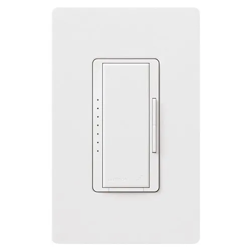 Lutron RRD-6ND-WH RadioRA Maestro Neutral LED Dimmer, 600W Max, White