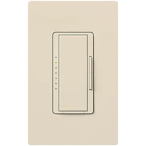 Lutron RRD-PRO-LA RadioRA RF Maestro Pro LED+ Dimmer, Phase Selectable, Light Almond