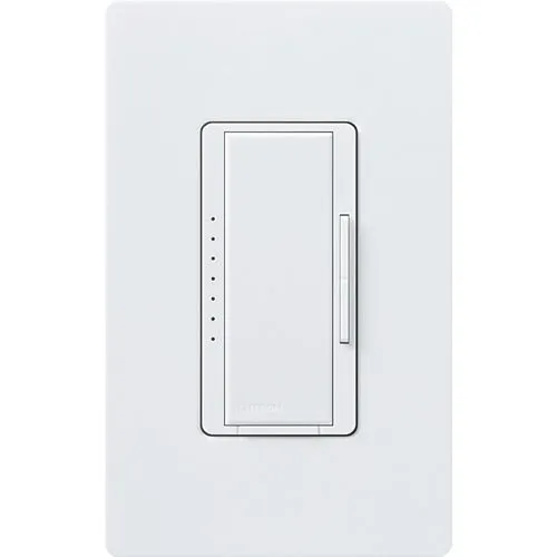 Lutron RRD-PRO-SW RadioRA RF Maestro Pro LED+ Dimmer, Phase Selectable, Snow White