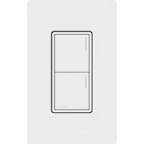 Lutron RRST-W2B-WH RadioRA Sunnata Series 2-Button Keypad, White