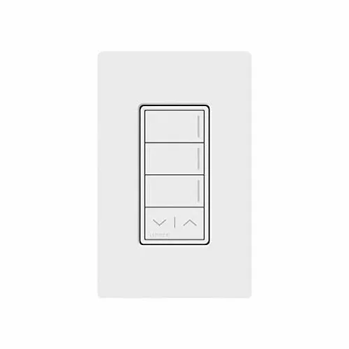 Lutron RRST-W3RL-WH RadioRA Sunnata 3-Button Keypad with Raise-Lower, White