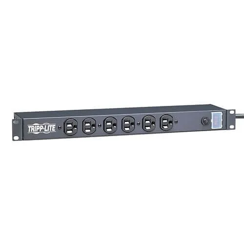 Eaton Tripp Lite RS-0615-F 6-Outlet Rack-Mount Network Server Power Strip, 1U RS, 15' (4.57m)