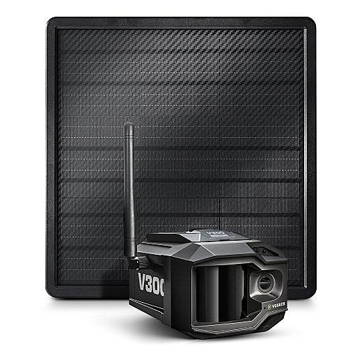 VOSKER V300-ULT-US Solar Powered 4G LTE Autonomous Cellular Outdoor Security Camera with Solar Power Bank