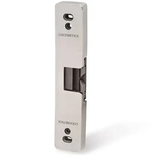 Locknetics RS200-32D Rim Electric Strike, Fail Safe/Fail Secure, 12/24 VDC, Satin Stainless Steel