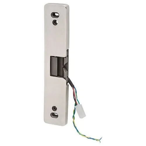 Locknetics RS200 Low Profile Electric Rim Strike, 1/2" Pullman Latch Throw with Multiple Spacers, Satin Stainless Steel