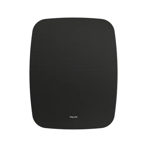 Klipsch KLP-RSM-800-BL RSM Series 8" Full-Range Indoor / Outdoor Residential Surface Mount Loudspeaker, Tractrix Horn, 1" Titanium Driver, Pair, Black