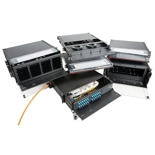 OCC RTC2U-6APBL Enclosure Rack Mount with (6) Adapter Plate, Black