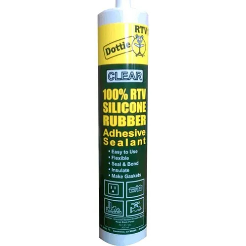 Dottie RTV10 10.3 oz RTV Silicone Sealant, Clear