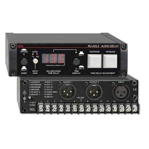RDL RU-ADL2 1" 2-Output XLR Professional Audio Delay