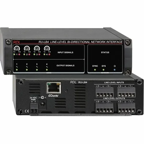 RDL RU-LB4 RACK-UP Series Line-Level Bi-Directional Network Interface Converter