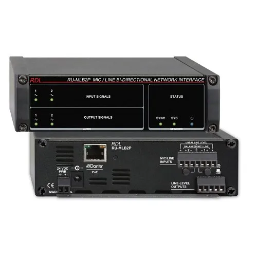 RDL RU-MLB2P Mic/Line Bi-Directional Network Interface