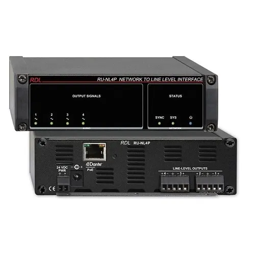 RDL RU-NL4P Network to Line Level Interface