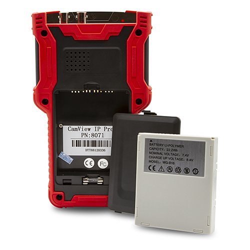 Triplett 8071 Camview IP Pro+ IP and Analog Security Camera Tester. H.265, AHD 2.0, HD-TVI 3.0, HD-CVI 3.0, and NTSC/PAL