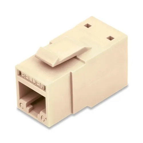 Belden RV6MJKUIV-S1 REVConnect CAT6+ UTP Modular Jack, T568 A/B, Ivory