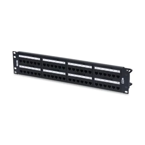 Belden RVAPPF2U48BK Patch Panel CAT6A UTP, REVConnect, Loaded, 48-Port, RU, Black