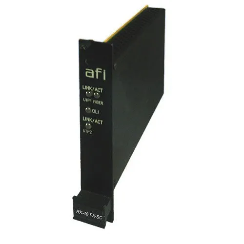 AFI RX-46-FX-SC Rack Card 2-Fiber 10/100 Ethernet